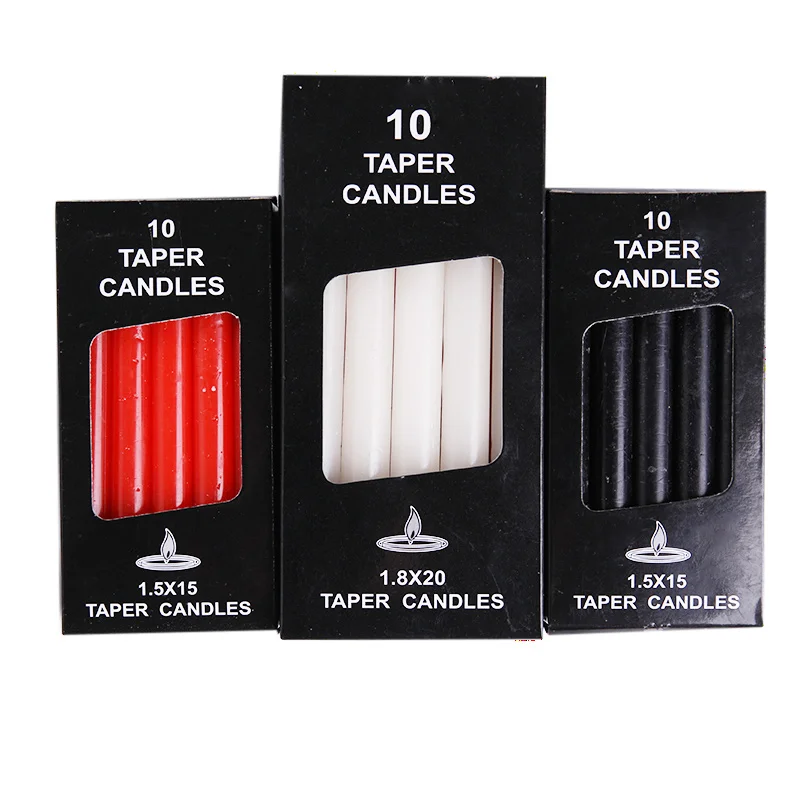 10pcs! Romantic Candlelight Dinner Candle Taper Rod Soy Wax Making for Party Halloween Wedding Table Decoration Red White Black
10pcs! Romantic Candlelight Dinner Candle Taper Rod Soy Wax Making for Party Halloween Wedding Table Decoration Red White Black