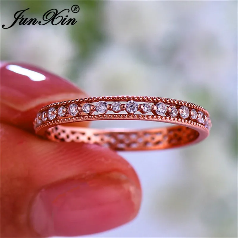 Фото Кольцо из белого золота с Кольца для Для женщин обручальные кольца розового