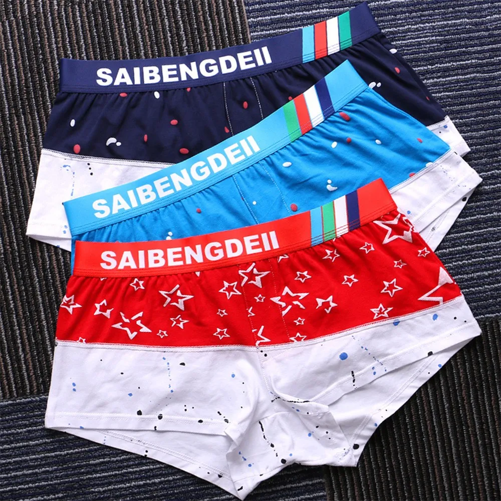 Boxershorts Men Boxer Underwear Cotton Comfortable Home Color Matching Underpants Printed Loose Boxer Short Panties Plus Size
Boxershorts Men Boxer Underwear Cotton Comfortable Home Color Matching Underpants Printed Loose Boxer Short Panties Plus Size
