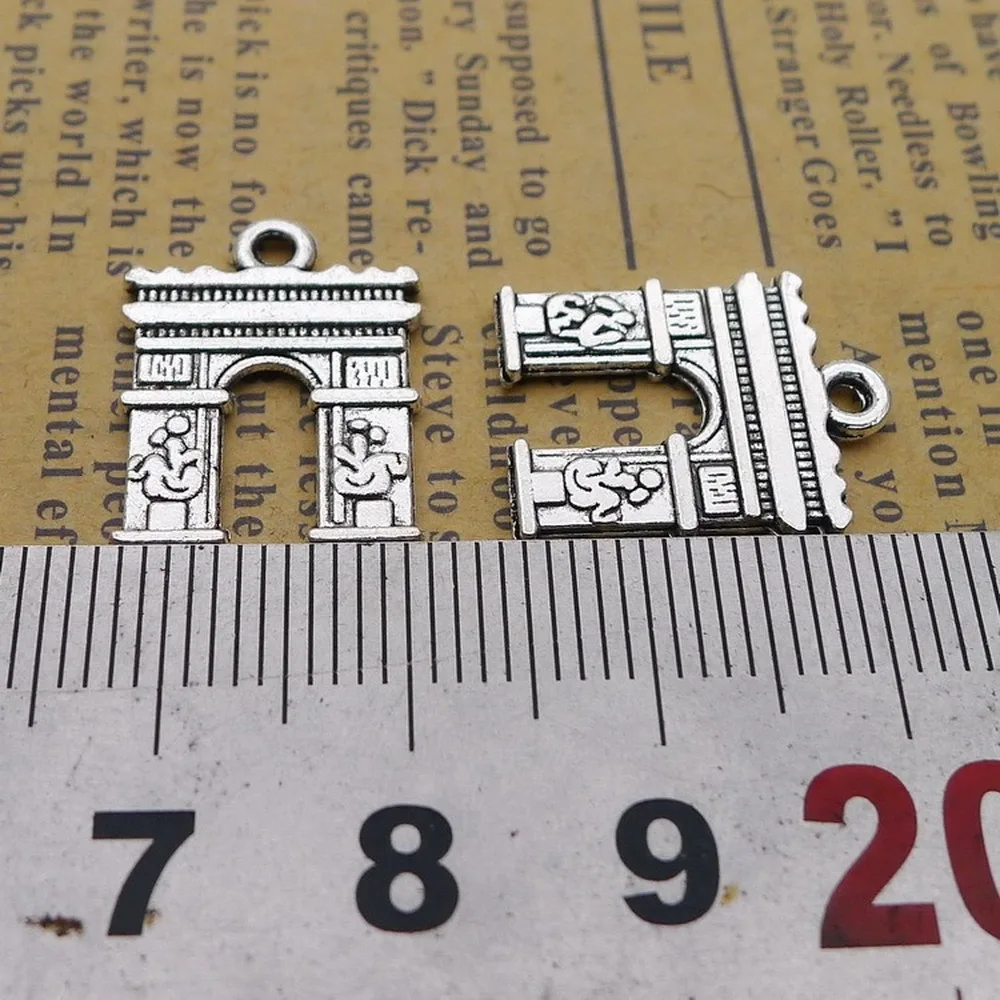 200pcs Tiumphal Arch Charms 15mm x 18mm DIY Jewelry Making Pendant antique silver color
200pcs Tiumphal Arch Charms 15mm x 18mm DIY Jewelry Making Pendant antique silver color