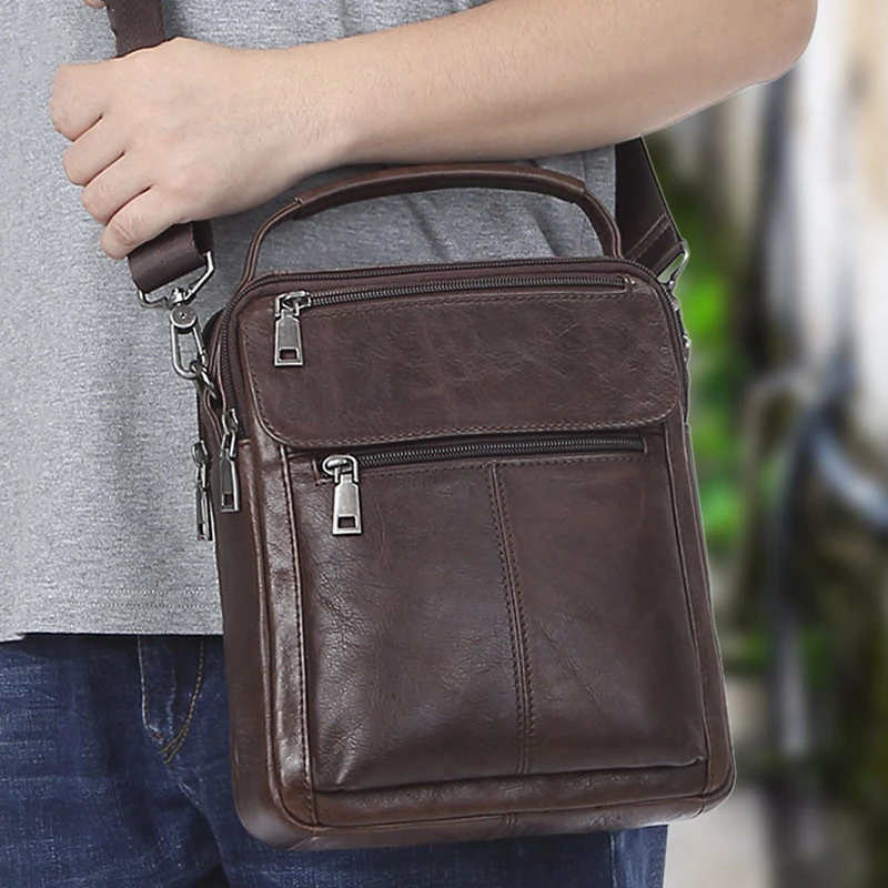 2019 New Men business Shoulder Bags Casual Male Crazy Horse Genuine Leather Phone Pocket Crossbody Bag Handbags Big Capacity
2019 New Men business Shoulder Bags Casual Male Crazy Horse Genuine Leather Phone Pocket Crossbody Bag Handbags Big Capacity