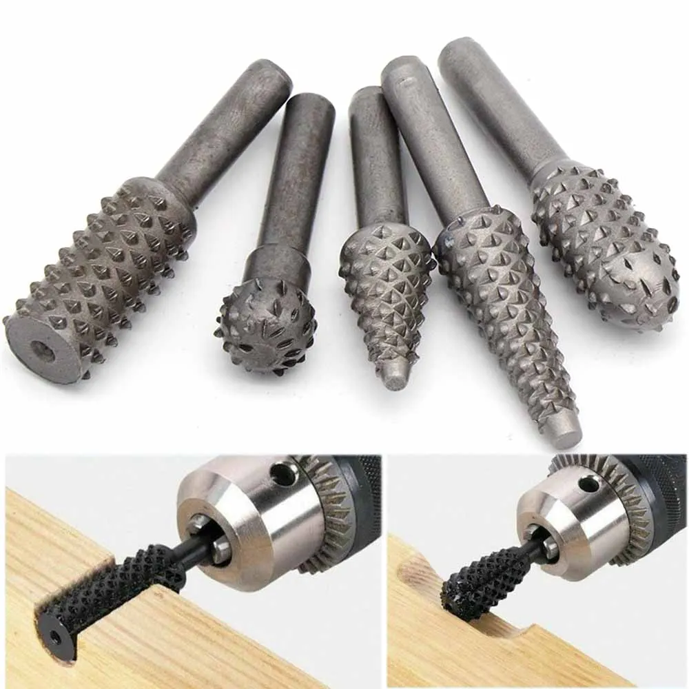 5pcs Woodworking Steel Rotary Rasp File 1/4" Shank Rotor Craft Files Rasp Burrs Wood Bits Grinding Power Carving Hand Tool
5pcs Woodworking Steel Rotary Rasp File 1/4" Shank Rotor Craft Files Rasp Burrs Wood Bits Grinding Power Carving Hand Tool