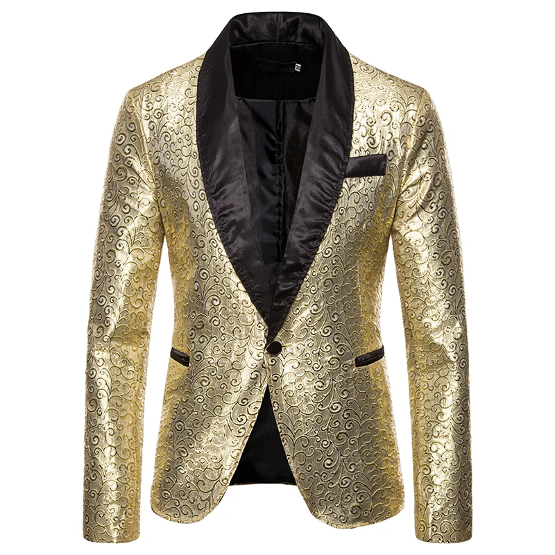 Male Novel Slim Fit Silver Flower Pattern Party Dress Suits Men British Style Banquet Blazer Jacket Singer Performance Costumes
Male Novel Slim Fit Silver Flower Pattern Party Dress Suits Men British Style Banquet Blazer Jacket Singer Performance Costumes