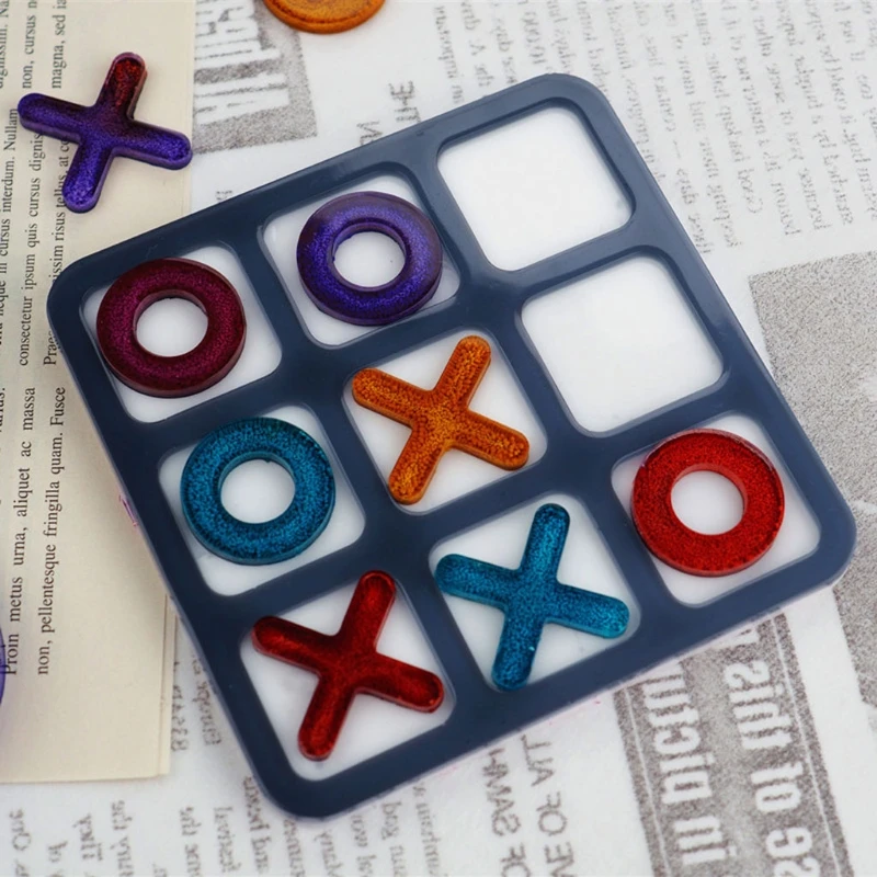 Tic Tac Toe Game Board and X O Silicone Molds Set Epoxy Resin DIY Art Craft Mold for Christmas Night Art Crafts Tools AXYD
Tic Tac Toe Game Board and X O Silicone Molds Set Epoxy Resin DIY Art Craft Mold for Christmas Night Art Crafts Tools AXYD