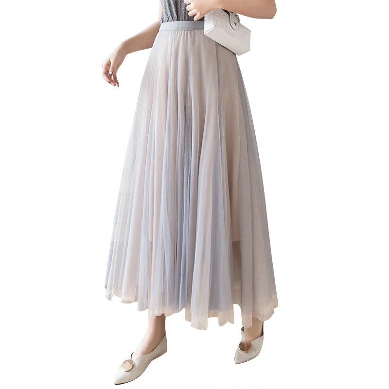 Siddons New 2021 Spring Women's Skirt Korean Version Looks Thin And Drooping Haze Blue Super Fairy Net Gauze Skirt
Siddons New 2021 Spring Women's Skirt Korean Version Looks Thin And Drooping Haze Blue Super Fairy Net Gauze Skirt