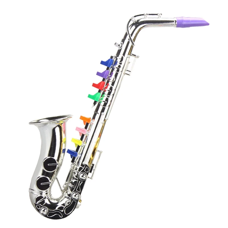 Saxophone 8 Colored Keys Simulation Toy Props Play Mini Musical Wind Instruments for Children Party Birthday Toy
Saxophone 8 Colored Keys Simulation Toy Props Play Mini Musical Wind Instruments for Children Party Birthday Toy