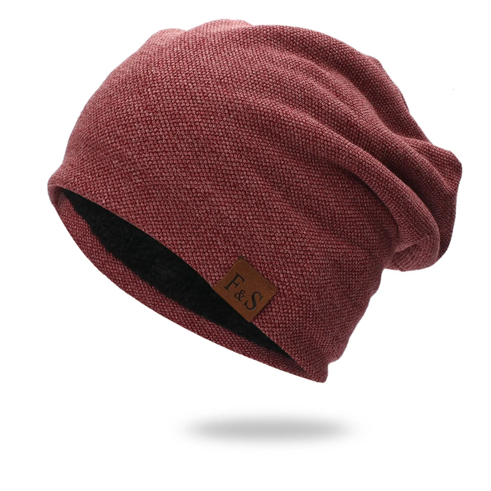 Фото Женская бархатная Шапка-бини зимняя теплая шапка из полиэстера однотонная