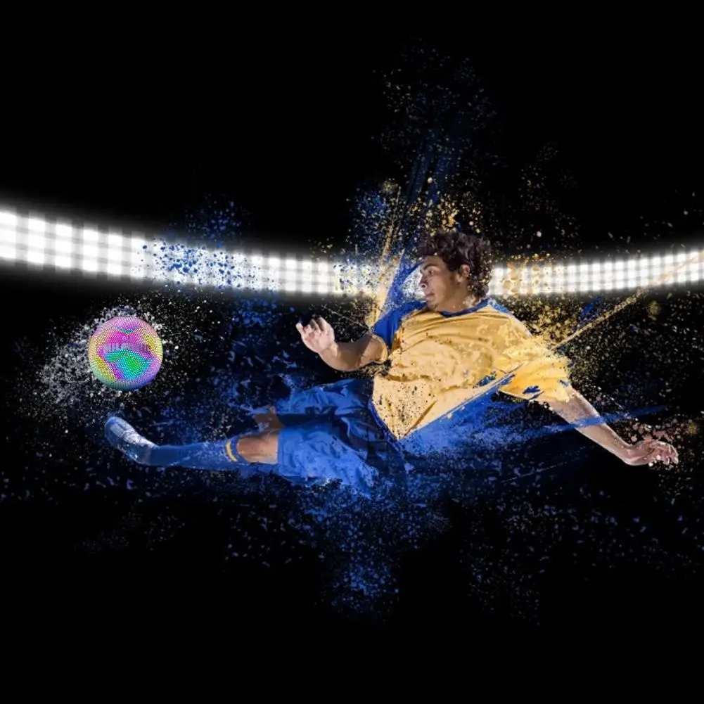 Size 4/5 Light Up LED Soccer Ball Luminous Fluorescent Glows in the Dark Students Exam Training Football
Size 4/5 Light Up LED Soccer Ball Luminous Fluorescent Glows in the Dark Students Exam Training Football