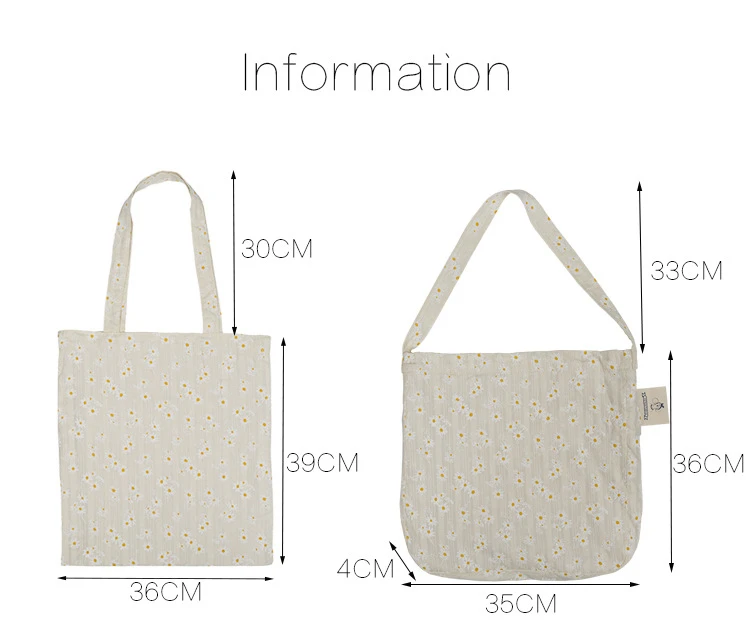 Women Casual Canvas Shoulder Bags Embroidery Daisy Design Ladies Floral Handbag Tote Literary Books Bag Shopping Bags For Girls
Women Casual Canvas Shoulder Bags Embroidery Daisy Design Ladies Floral Handbag Tote Literary Books Bag Shopping Bags For Girls