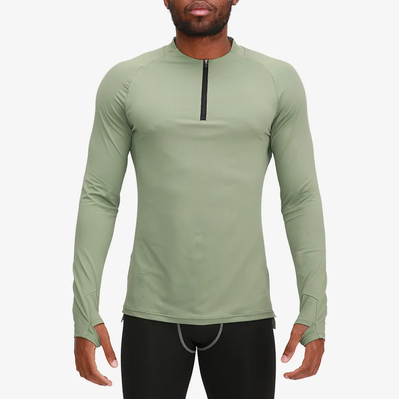 Set Finger Fitness Half Zipper T-shirt Men's Quick-drying Breathable Outdoor Running Basketball Tights Workout Clothes for Men
Set Finger Fitness Half Zipper T-shirt Men's Quick-drying Breathable Outdoor Running Basketball Tights Workout Clothes for Men