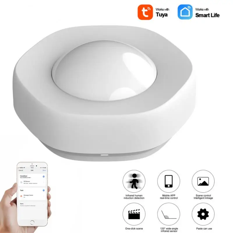 Wireless Smart Body Movement PIR Motion Sensor Tuya WiFi Human Body Sensor Use With Tuya Smart Life App WIFI Movement Sensor
Wireless Smart Body Movement PIR Motion Sensor Tuya WiFi Human Body Sensor Use With Tuya Smart Life App WIFI Movement Sensor