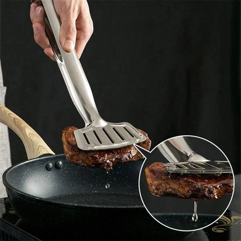 New Stainless Steel Steak Clip Pancake Barbecue Spatula Clip Food Clip Serrated Spatula Kitchen Barbecue Clip Bread Clip Cookice
New Stainless Steel Steak Clip Pancake Barbecue Spatula Clip Food Clip Serrated Spatula Kitchen Barbecue Clip Bread Clip Cookice
