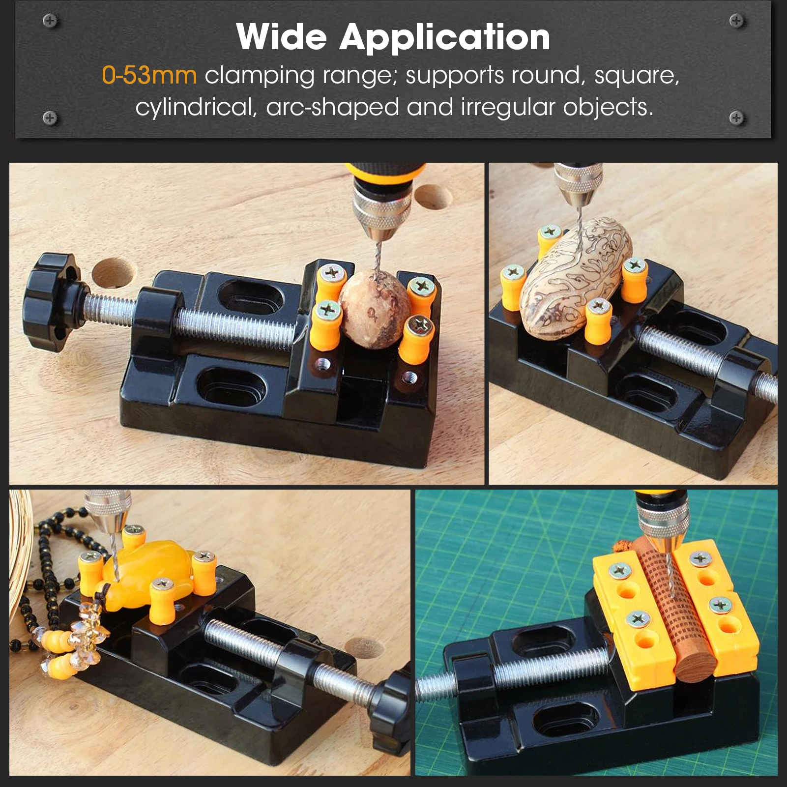 Mini Flat Clamp 57mm Flat Bench Vise Multifunction Bench Clamp Mini Drill Press Vice Tool for DIY Woodworking Craft Carving 
Mini Flat Clamp 57mm Flat Bench Vise Multifunction Bench Clamp Mini Drill Press Vice Tool for DIY Woodworking Craft Carving