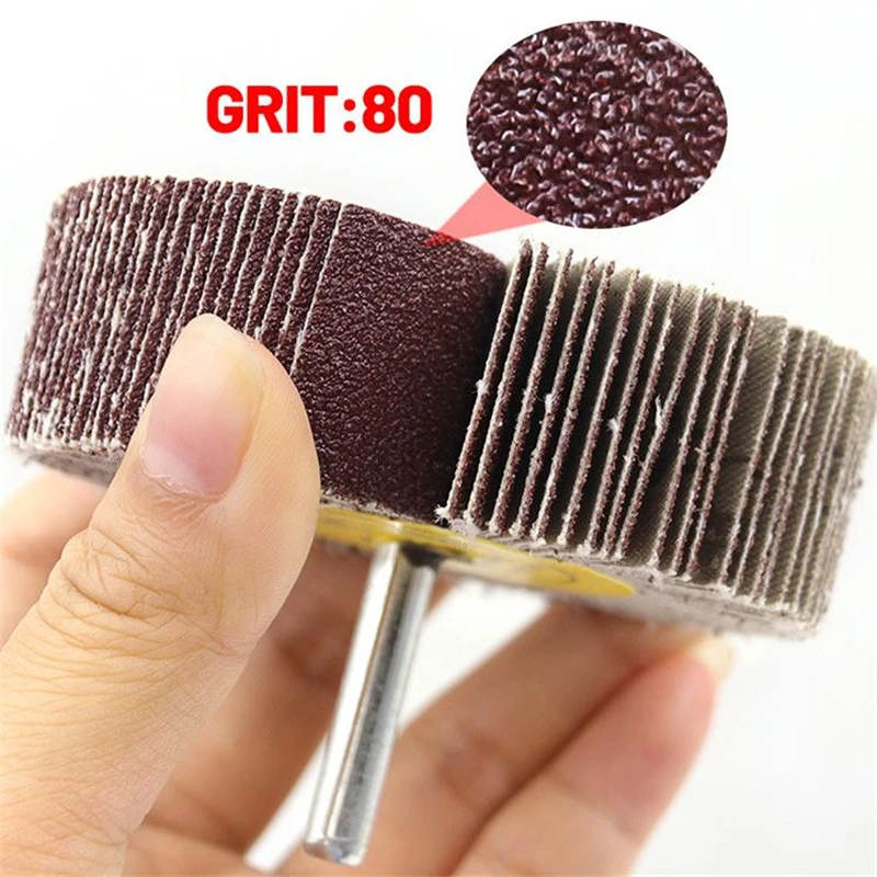 16-80mm 80 Grit Sanding Flap Wheel Disc Abrasive Grinding Dremel Accessories Sandpaper Polishing Tools 6mm Shank For Drill | Инструменты