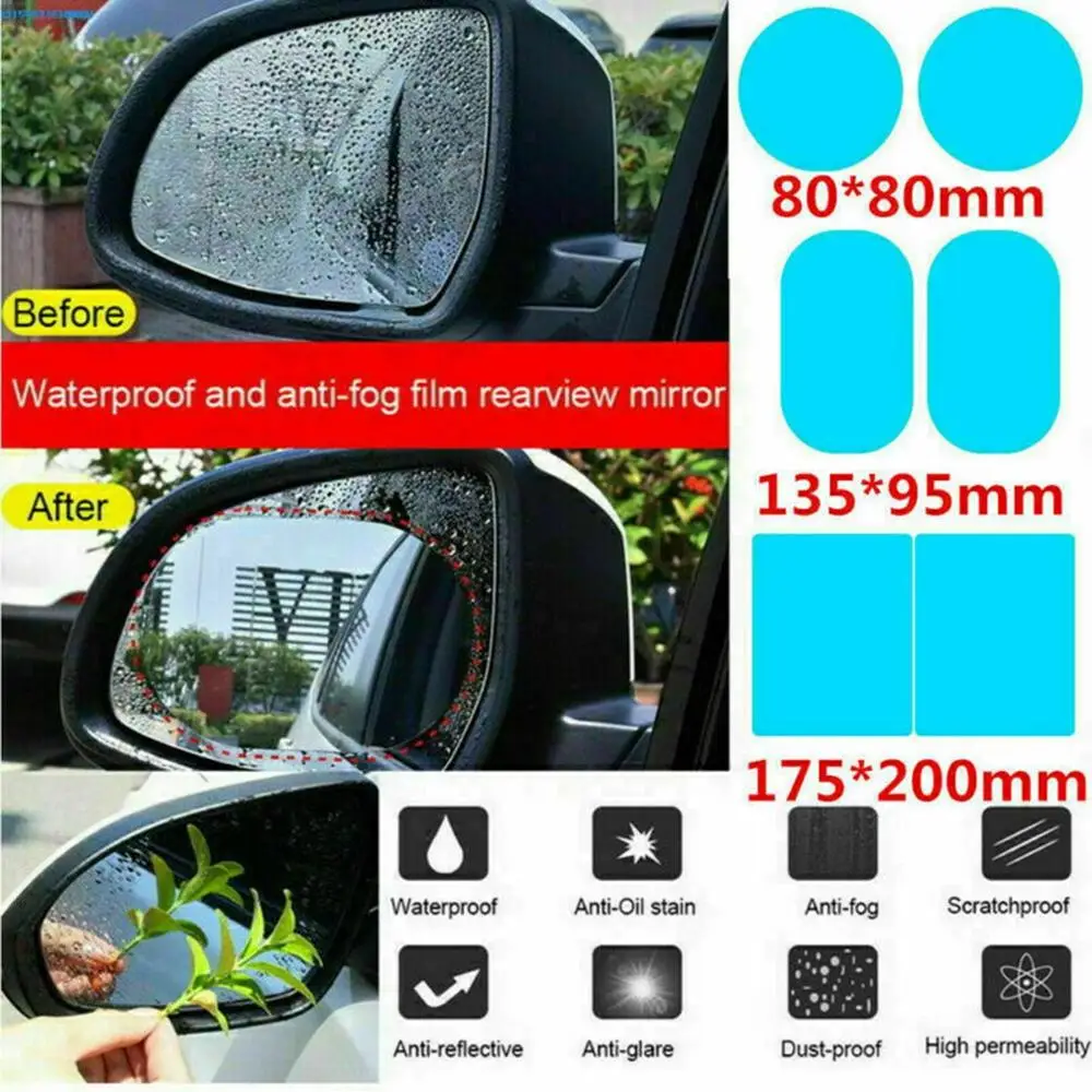 2PCS Car Rearview Mirror Protective Film Anti Fog Window Clear Rainproof Rear View Mirror Protective Soft Film Auto Accessories
2PCS Car Rearview Mirror Protective Film Anti Fog Window Clear Rainproof Rear View Mirror Protective Soft Film Auto Accessories