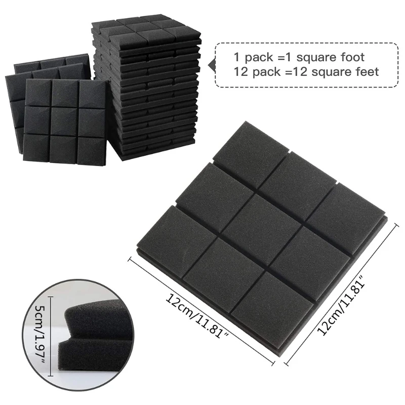 30x30x5cm Soundproofing Foam Acoustic Foam Sound Treatment Acoustic Panels
30x30x5cm Soundproofing Foam Acoustic Foam Sound Treatment Acoustic Panels
