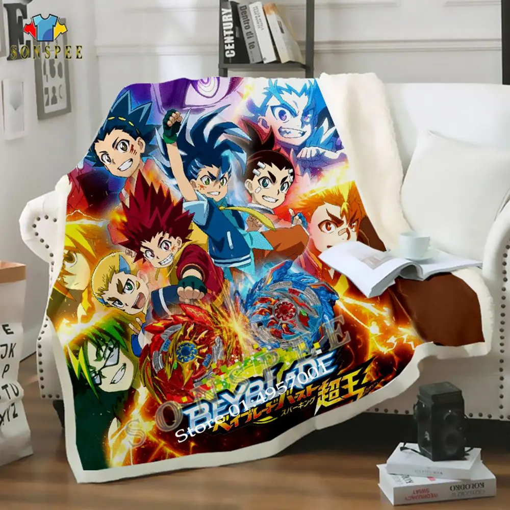 SONSPEE Anime Beyblade 3D Printed Plush Fleece Blanket Fashion Funny Child Soft Thin Quilts Home Washable Duvet Sherpa Blankets
SONSPEE Anime Beyblade 3D Printed Plush Fleece Blanket Fashion Funny Child Soft Thin Quilts Home Washable Duvet Sherpa Blankets