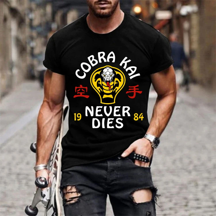 Hot Sale 2021 T Shirt Cobra Kai Men's T-shirt Gentleman Style Tshirt Short Sleeves Summer Fashion Tees Handsome Men T-shirt
Hot Sale 2021 T Shirt Cobra Kai Men's T-shirt Gentleman Style Tshirt Short Sleeves Summer Fashion Tees Handsome Men T-shirt
