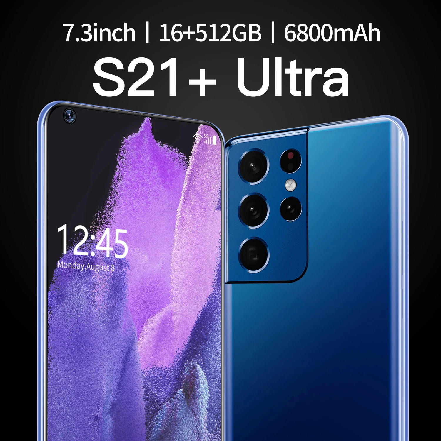 2021 Global Version 7.3 Inch S21+ Ultra 10 Core Smartphone 6800mAh 16+512GB Face ID Mobilephone 24+48MP 5G Full Screen Cellphone
2021 Global Version 7.3 Inch S21+ Ultra 10 Core Smartphone 6800mAh 16+512GB Face ID Mobilephone 24+48MP 5G Full Screen Cellphone