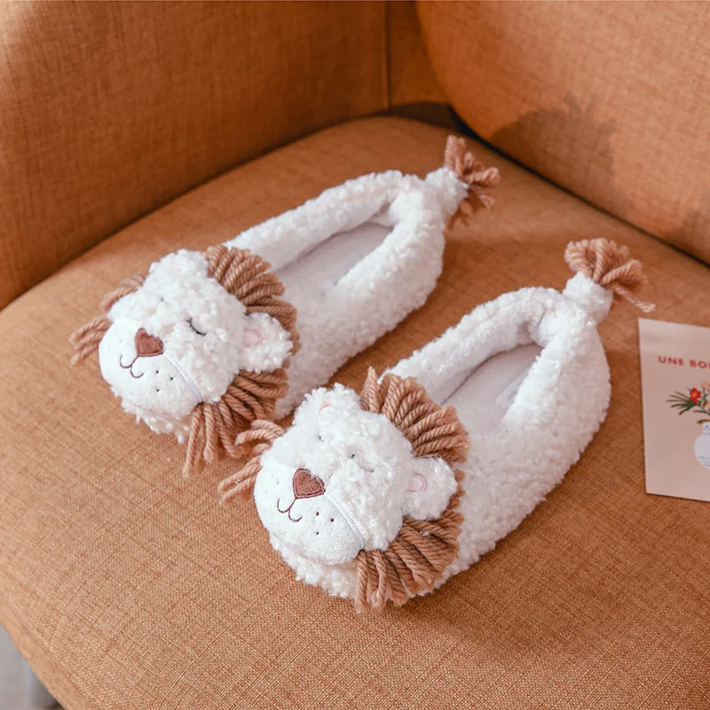 Cartoon lion slippers Girl Indoor slippers Bag heel slippers Comfortable Warm Indoor slippers Non-slip Flats Female Slippers
Cartoon lion slippers Girl Indoor slippers Bag heel slippers Comfortable Warm Indoor slippers Non-slip Flats Female Slippers