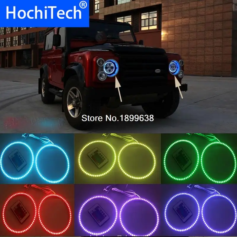 2pcs Super bright 7 color RGB LED Angel Eyes Kit with a remote control car styling for Land Rover Defender 2004 - 2016
2pcs Super bright 7 color RGB LED Angel Eyes Kit with a remote control car styling for Land Rover Defender 2004 - 2016