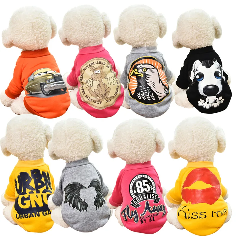 Pet Clothes Autumn And Winter Thick Cotton Fashion Pattern Sweater Cats Dogs Clothing Elastic Cuffs Round Neck Design
Pet Clothes Autumn And Winter Thick Cotton Fashion Pattern Sweater Cats Dogs Clothing Elastic Cuffs Round Neck Design
