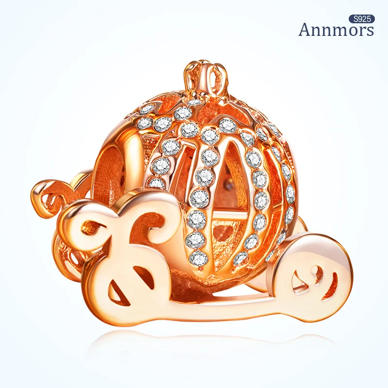 Rose Golden Silver Plated Pumpkin Cart Charms Hollow Fits Pandora Original Bracelets Charm Cartoon Jewelry Women Christmas
Rose Golden Silver Plated Pumpkin Cart Charms Hollow Fits Pandora Original Bracelets Charm Cartoon Jewelry Women Christmas