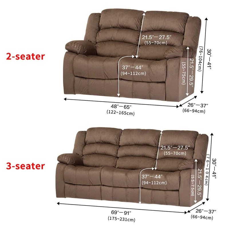 Double-seat Recliner Chair Cove Elastic All-inclusive Sofa Armchair Couch Covers Slipcovers for Living Room
Double-seat Recliner Chair Cove Elastic All-inclusive Sofa Armchair Couch Covers Slipcovers for Living Room