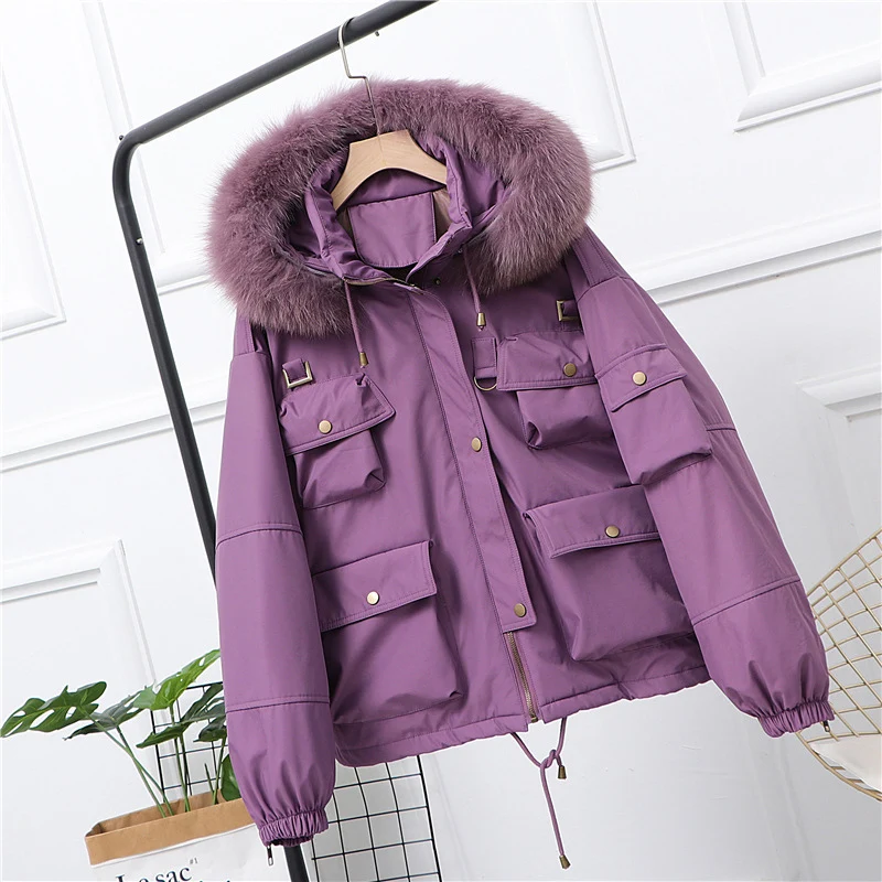 SEDUTMO Winter Fox Fur Collar Hooded Duck Down Jackets Women Oversize Coat Autumn Fashion Slim Thick Warm Parkas ED1368
SEDUTMO Winter Fox Fur Collar Hooded Duck Down Jackets Women Oversize Coat Autumn Fashion Slim Thick Warm Parkas ED1368