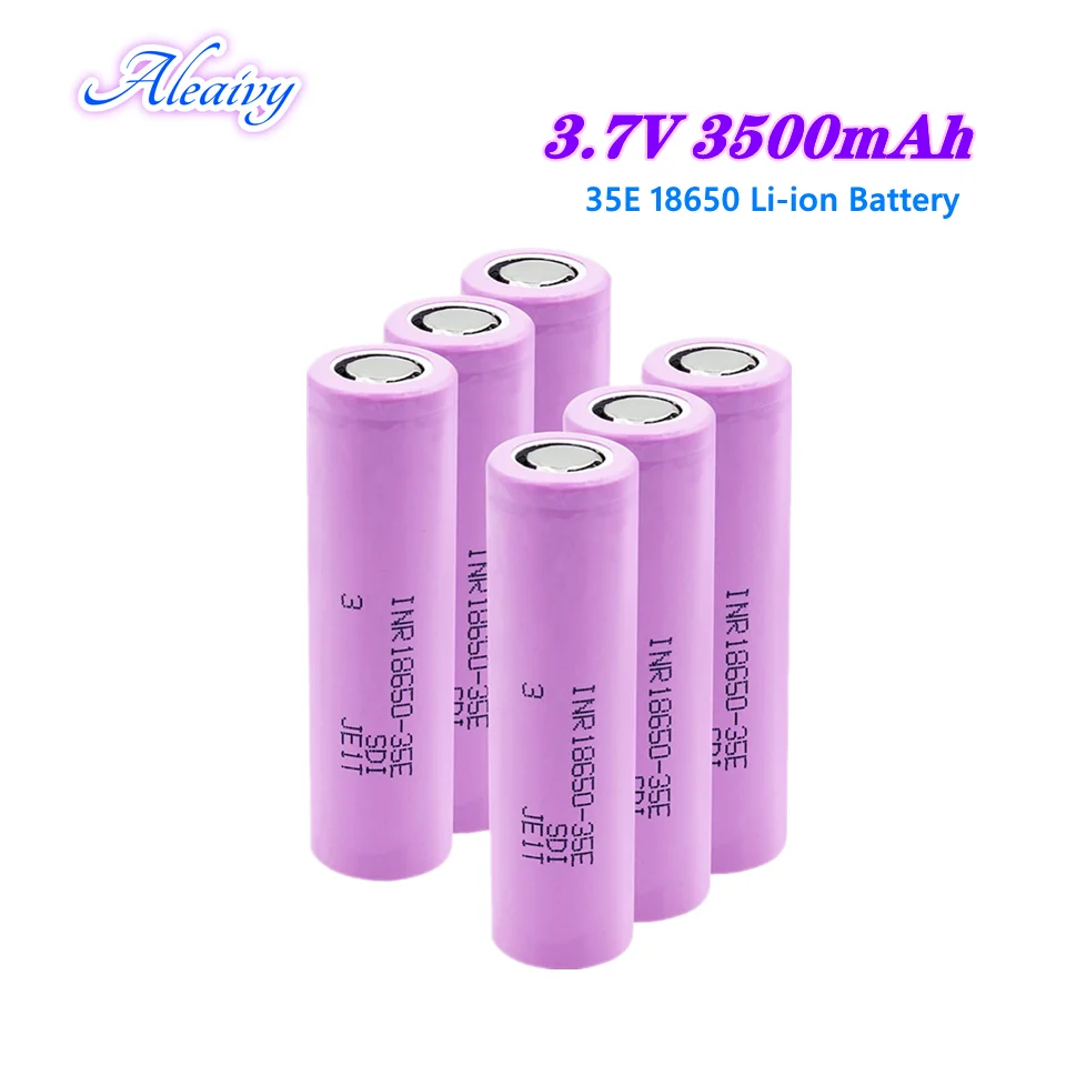 Литий-ионный аккумулятор 18650 35E 3,7 в, 3500 мАч, 13 А, 8-20 шт.
Литий-ионный аккумулятор 18650 35E 3,7 в, 3500 мАч, 13 А, 8-20 шт.