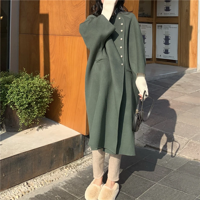 JCHB 2021 double-sided Republic woolen of China style coat Women's Mid-length wool woolen cloak coat autumn winter
JCHB 2021 double-sided Republic woolen of China style coat Women's Mid-length wool woolen cloak coat autumn winter