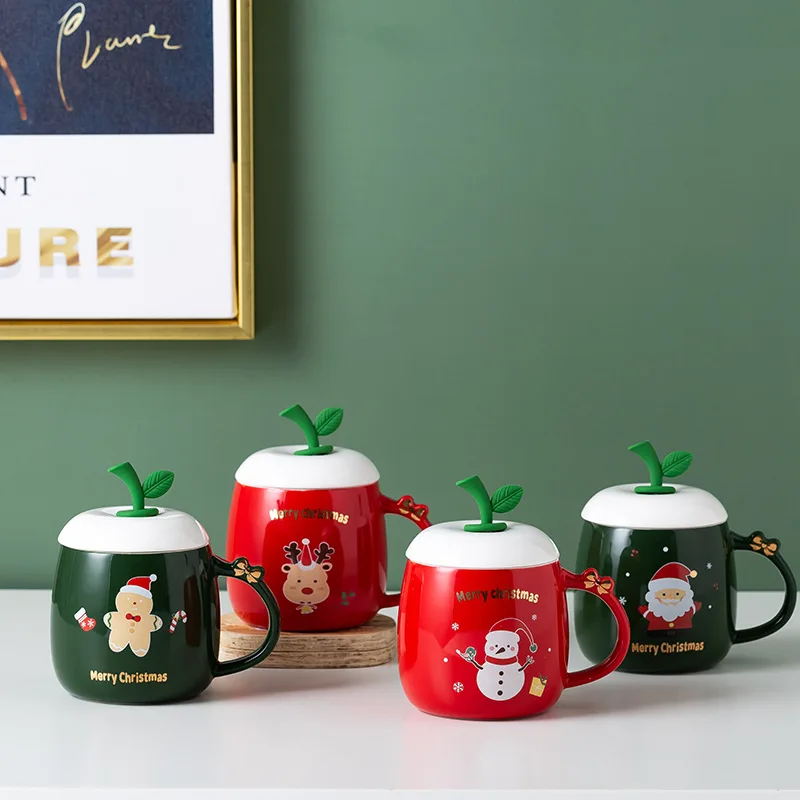 Kawaii Mug Christmas Apple Cup Elk Santa Claus Gingerbread Man Snowman Coffee Cup Cute Cartoon Mug Ceramic Mark
Kawaii Mug Christmas Apple Cup Elk Santa Claus Gingerbread Man Snowman Coffee Cup Cute Cartoon Mug Ceramic Mark