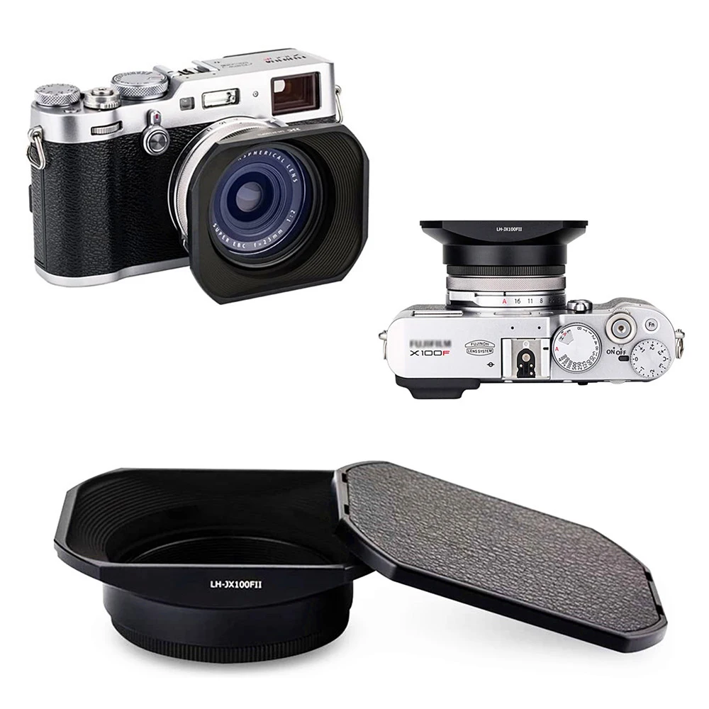 Дизайн для Fujifilm FUJI X100V X70 X100 X100S X100T X100F квадратная бленда объектива адаптер кольцо