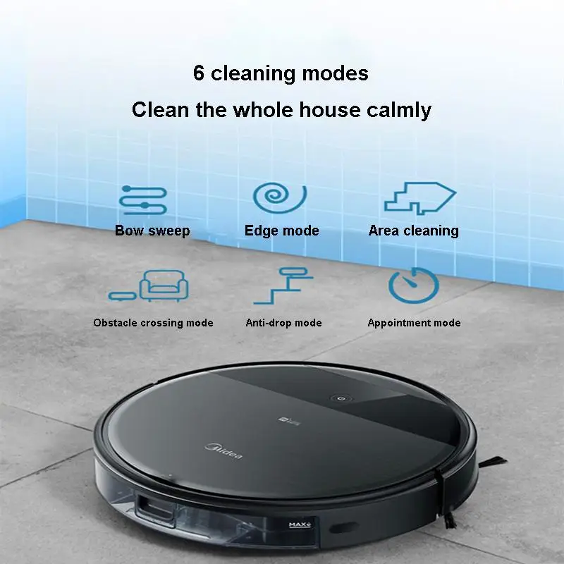 MIDEA I5 Blink Vacuum Cleaner 250m Dust Box 450m Water Tank 3 Modes Extended Bilateral Brush OTA Online Upgrade Cleaning Machine
MIDEA I5 Blink Vacuum Cleaner 250m Dust Box 450m Water Tank 3 Modes Extended Bilateral Brush OTA Online Upgrade Cleaning Machine