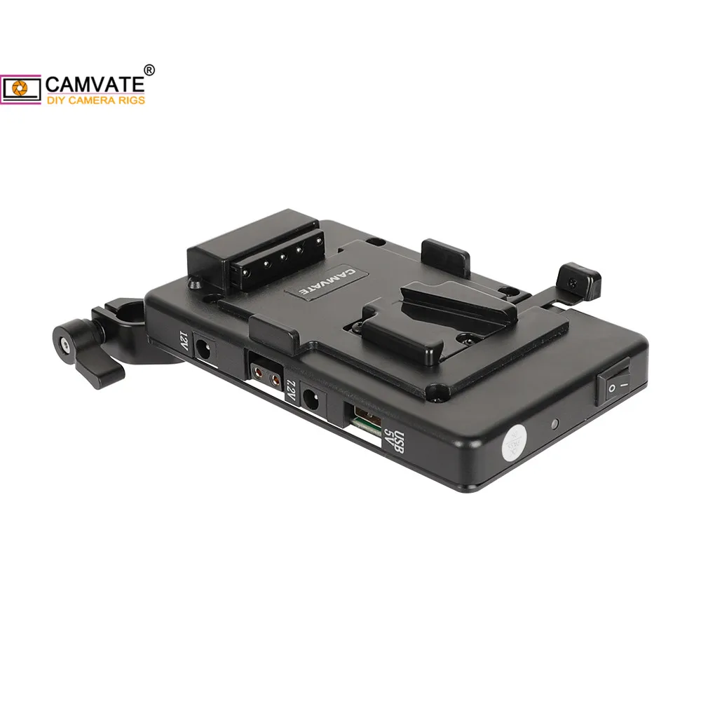 CAMVATE V-Lock Quick Release Mounting Plate /Power Supply Splitter With Standard 15mm Rod Clamp For DSLR Camera Battery Mounting
CAMVATE V-Lock Quick Release Mounting Plate /Power Supply Splitter With Standard 15mm Rod Clamp For DSLR Camera Battery Mounting
