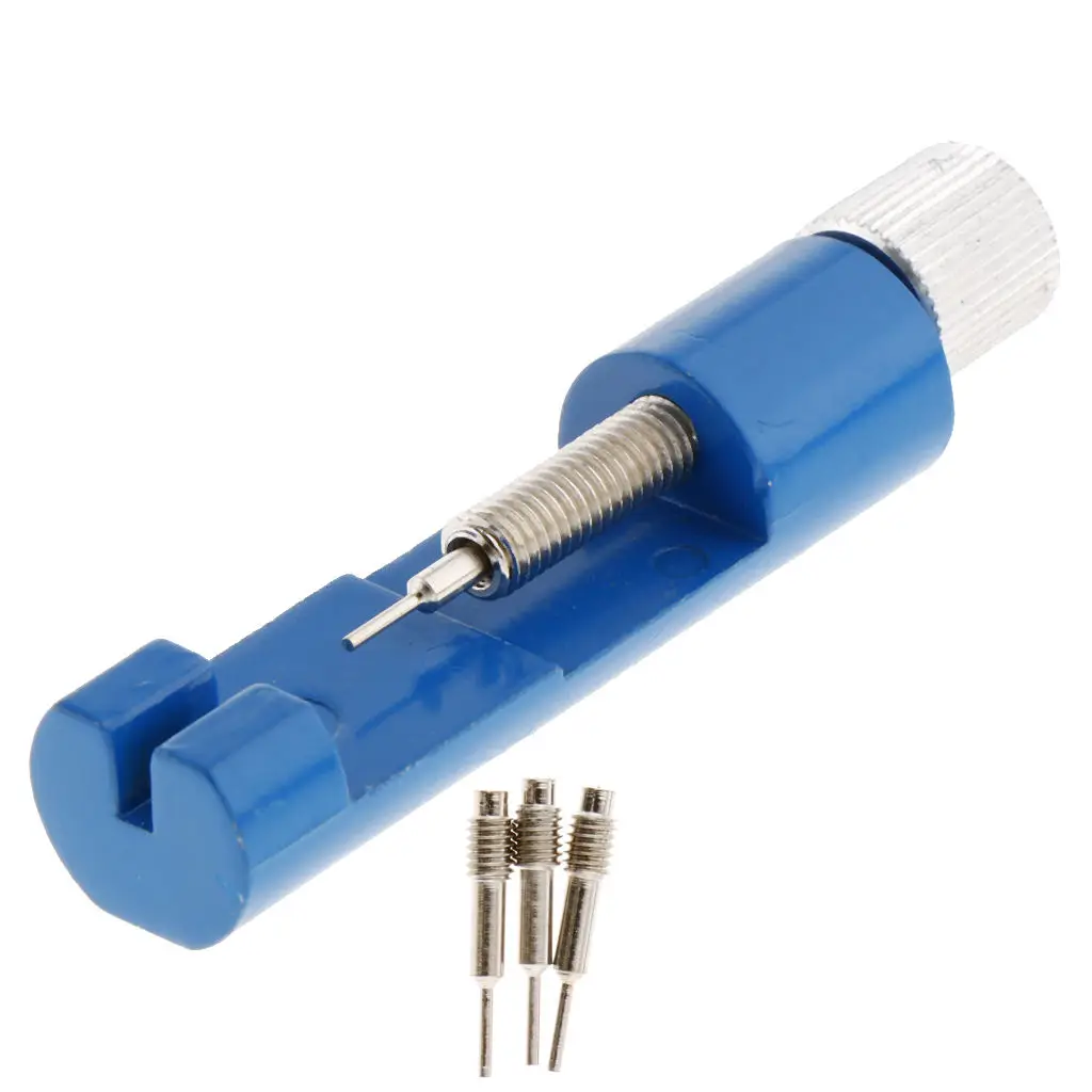Watch Band Bench Strap Link Pin Remover Repair Tool with 3 Extra Pins Replacement for Watchmaker Tools Kit
Watch Band Bench Strap Link Pin Remover Repair Tool with 3 Extra Pins Replacement for Watchmaker Tools Kit
