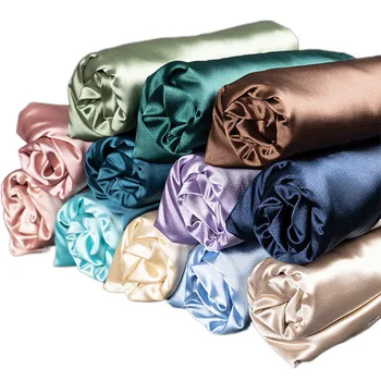 Silky Satin Fabric By Yard, Material for DIY Sewing Craft, Fabric For Wedding Dress, Home Decor or Party Decor Solid Color Cloth