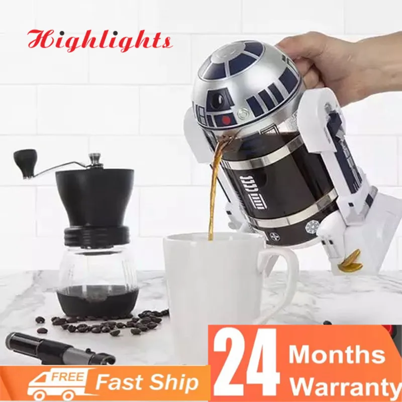 Кофеварка в форме робота R2D2, 960 мл, Набор чашек для молока, креативный Настольный орнамент, индивидуальный подарок, керамическая кофейная кр...
Кофеварка в форме робота R2D2, 960 мл, Набор чашек для молока, креативный Настольный орнамент, индивидуальный подарок, керамическая кофейная кр...