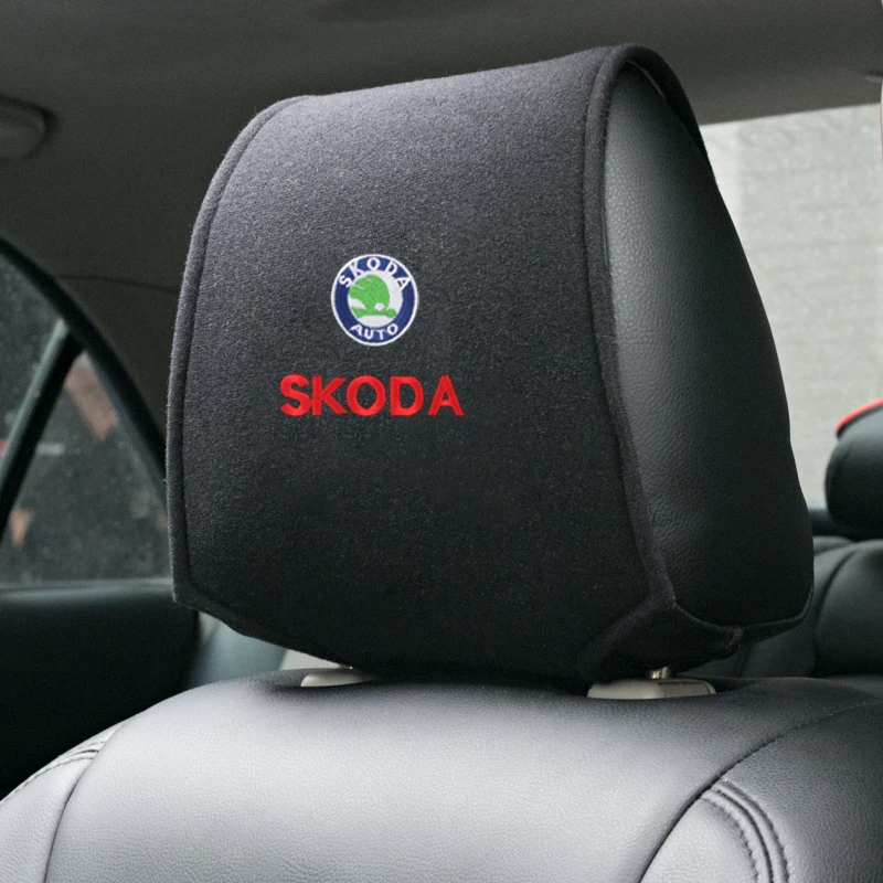 1 шт. горячий автомобильный подголовник крышка подходит для Skoda Octavia A5 A7 RS Fabia Superb