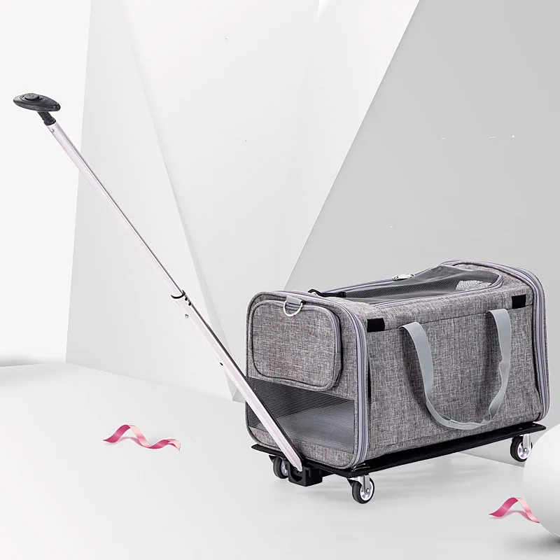 Dog Pet Carrier Cart Rolling Wheel Pet Trolley Case Folding Disassembly Pet Cat Bag Multi-pet Trolley Case
Dog Pet Carrier Cart Rolling Wheel Pet Trolley Case Folding Disassembly Pet Cat Bag Multi-pet Trolley Case