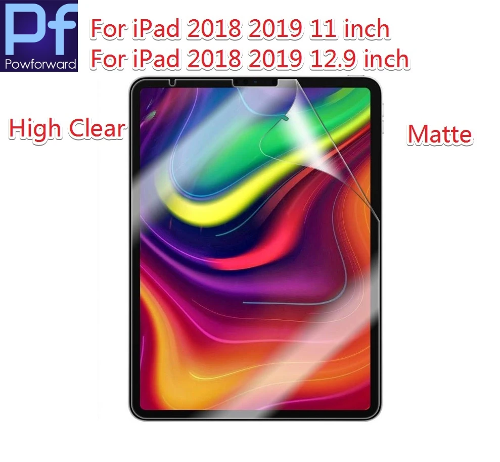 Матовая/высокая для Apple iPad PRO 2018 11/12. 9 дюймов планшет прозрачная HD мягкая пленка