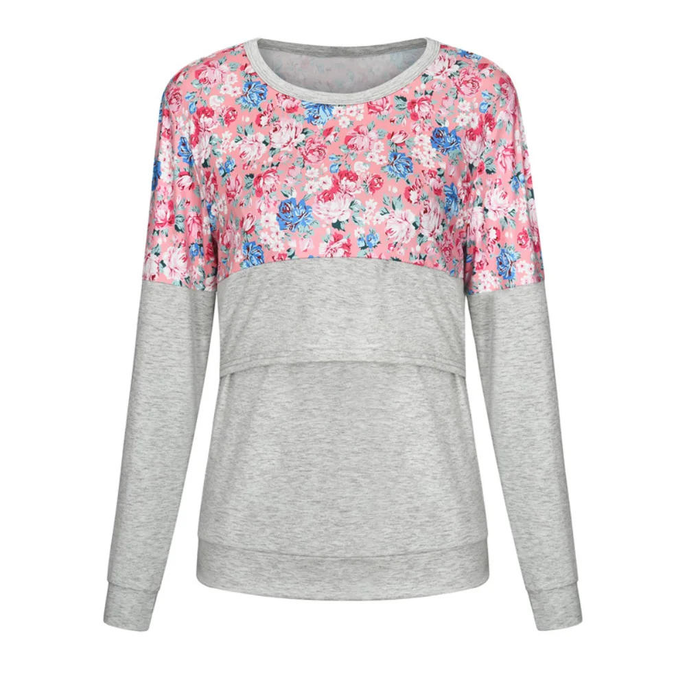 woman tshirts Stripe Floral Print Maternity T-Shirt Blouse Breastfeeding Layered Top t shirt
woman tshirts Stripe Floral Print Maternity T-Shirt Blouse Breastfeeding Layered Top t shirt