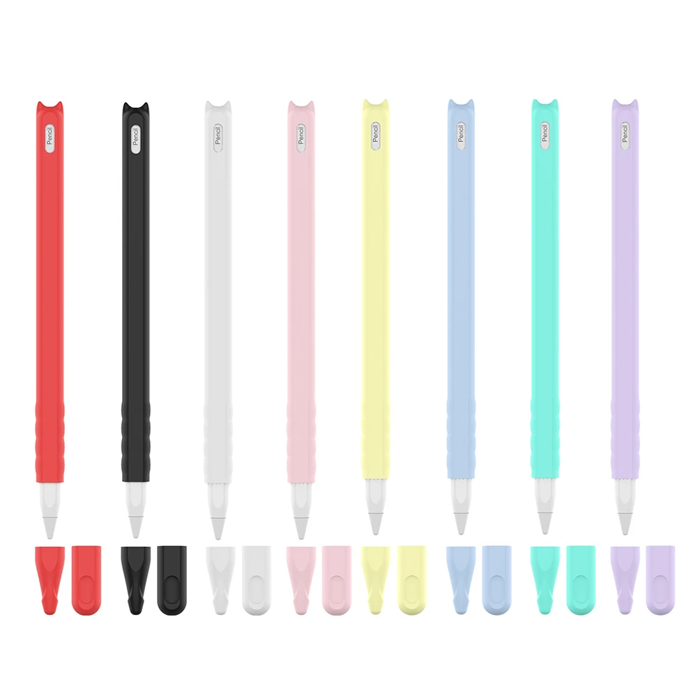 Touch Pen Stylus Protective Sleeve Cover Casing Cute Cat Silicone Case 2 Tip Caps for Apple Pencil 2nd Generation Accessories
Touch Pen Stylus Protective Sleeve Cover Casing Cute Cat Silicone Case 2 Tip Caps for Apple Pencil 2nd Generation Accessories
