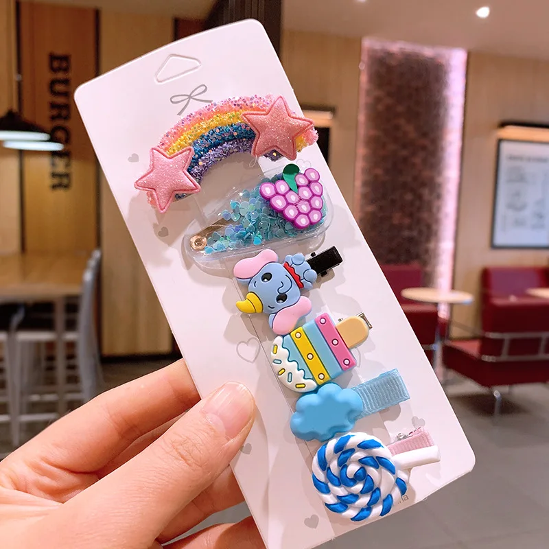 6PCS/Set Girls Hair Clips Colorful Cartoon Flower Fruit Hairpins Kids Hair Ornament Headband Hair Clips Fashion Hair Accessories
6PCS/Set Girls Hair Clips Colorful Cartoon Flower Fruit Hairpins Kids Hair Ornament Headband Hair Clips Fashion Hair Accessories