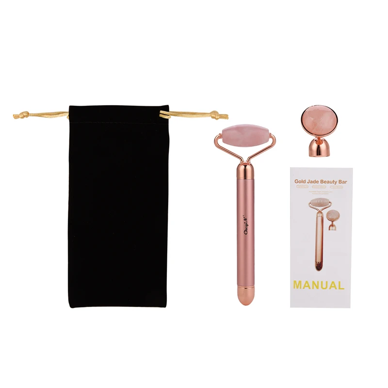 2in1 Jade Massage Facial Roller Anti Aging Wrinkle Removal Golden Beauty Bar Micro Vibration Skin Tightening Face Lift Stick 31
2in1 Jade Massage Facial Roller Anti Aging Wrinkle Removal Golden Beauty Bar Micro Vibration Skin Tightening Face Lift Stick 31