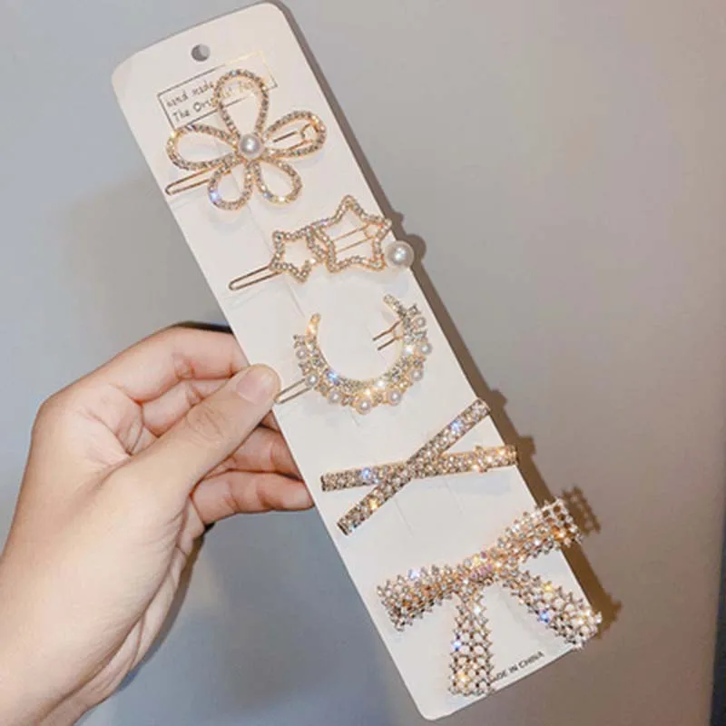 Summer Outing Retro Star Moon 5-piece Hair Simple Fashion Pearl Rhinestone Hairpin Side Duckbill Clip Set Accessories Female a3
Summer Outing Retro Star Moon 5-piece Hair Simple Fashion Pearl Rhinestone Hairpin Side Duckbill Clip Set Accessories Female a3