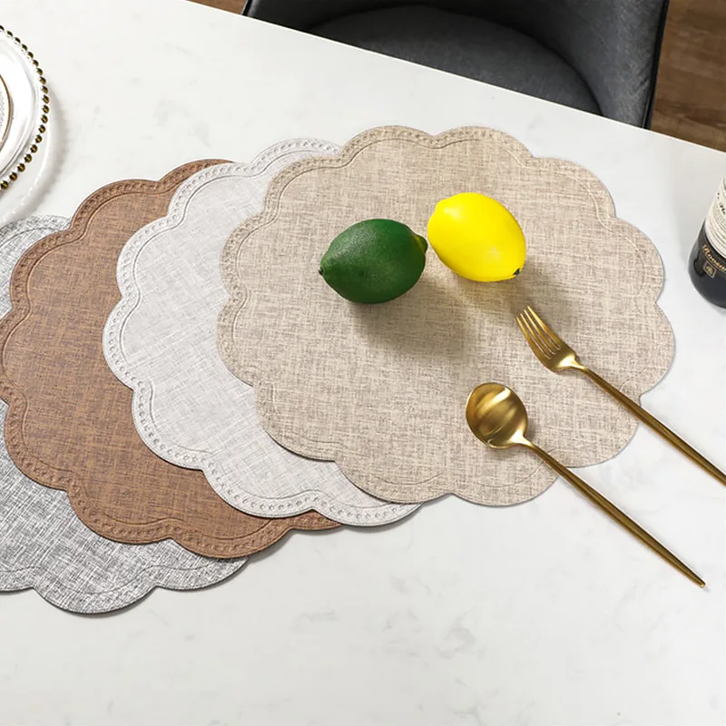 1Pcs New Waterproof And Oil-proof Restaurant Solid Color Round PU Western Placemat Home Insulation Decorative Table Mat Coaster
1Pcs New Waterproof And Oil-proof Restaurant Solid Color Round PU Western Placemat Home Insulation Decorative Table Mat Coaster