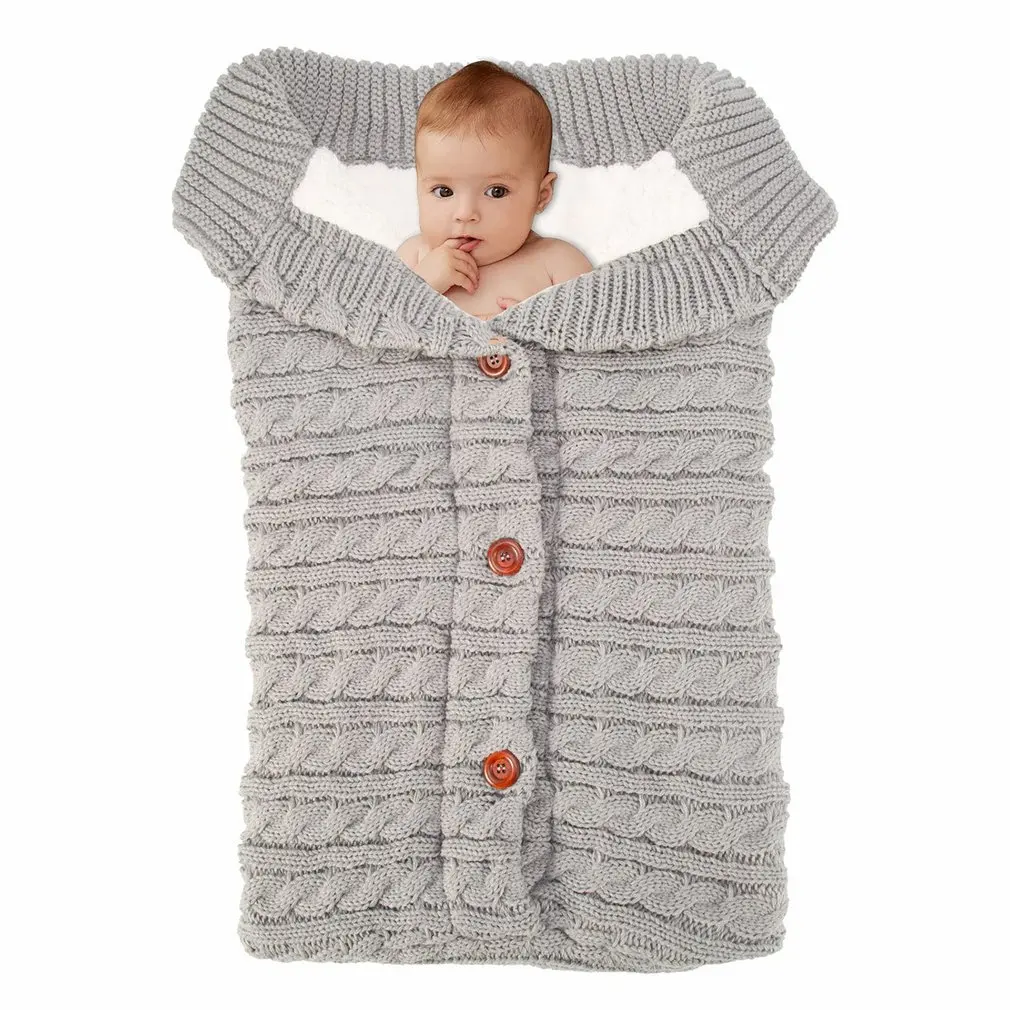 Newborn Baby Winter Warm Sleeping Bags Infant Button Knit Swaddle Wrap Swaddling Stroller Wrap Toddler Blanket Sleeping Bags
Newborn Baby Winter Warm Sleeping Bags Infant Button Knit Swaddle Wrap Swaddling Stroller Wrap Toddler Blanket Sleeping Bags