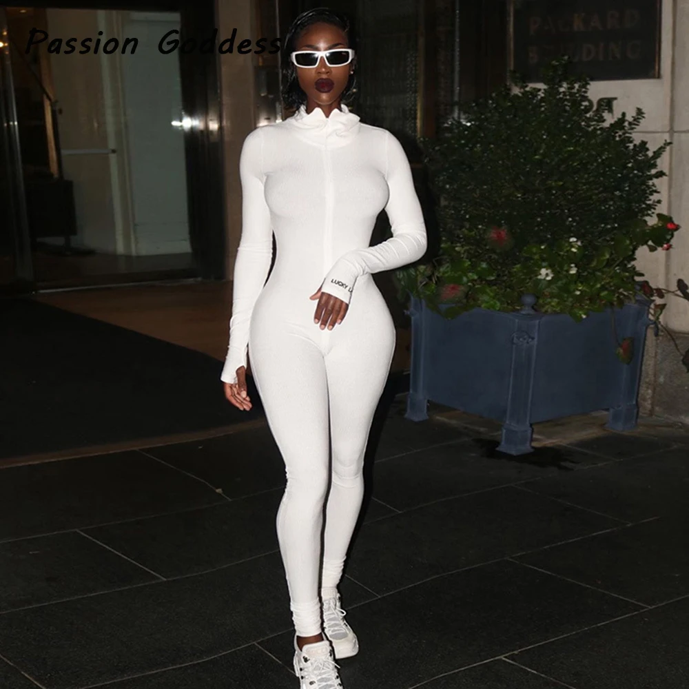 Fitness Women Jumpsuits Solid Rompers Outfits Slim Full Length Jumpsuits Long Sleeve Overalls Zipper Turtleneck Jumpsuit Jogger
Fitness Women Jumpsuits Solid Rompers Outfits Slim Full Length Jumpsuits Long Sleeve Overalls Zipper Turtleneck Jumpsuit Jogger