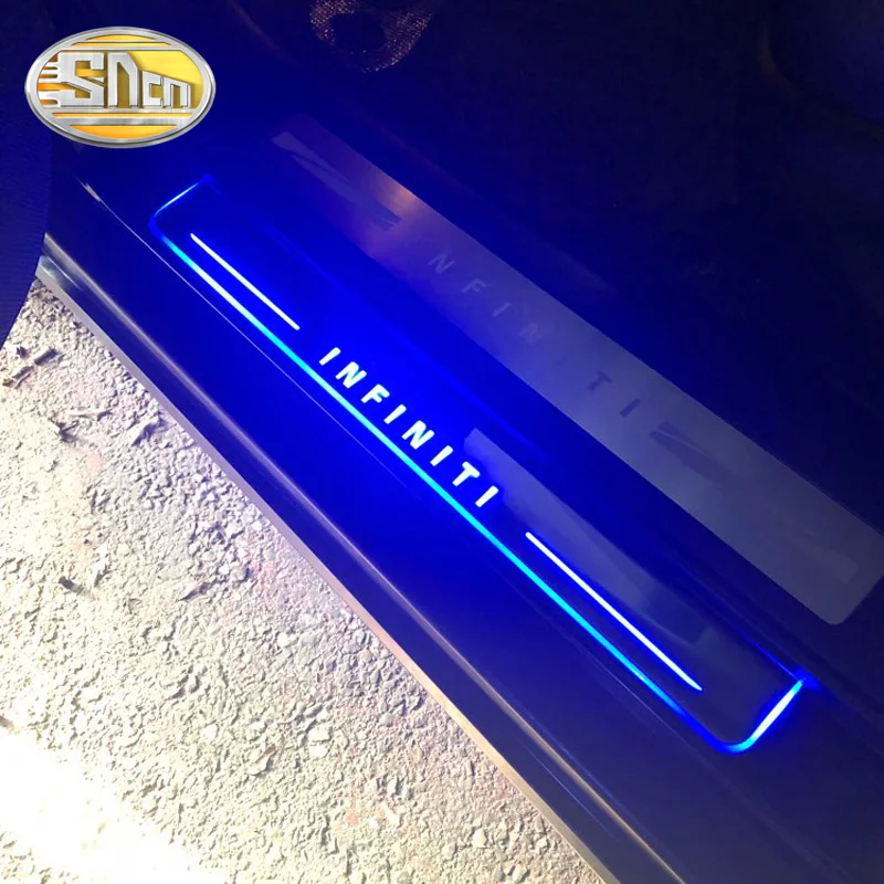 Car LED Door Sill For Infiniti Q50 Q70 QX70 FX35 FX37 FX30 FX50 G37 QX80 QX60 Ultra-thin Dynamic Welcome Light Scuff Plate Pedal 
Car LED Door Sill For Infiniti Q50 Q70 QX70 FX35 FX37 FX30 FX50 G37 QX80 QX60 Ultra-thin Dynamic Welcome Light Scuff Plate Pedal